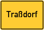 Place name sign Traßdorf