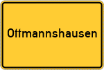 Place name sign Ottmannshausen