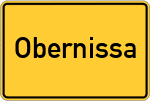 Place name sign Obernissa