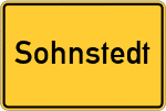 Place name sign Sohnstedt