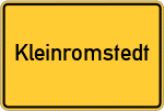 Place name sign Kleinromstedt