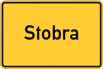 Place name sign Stobra