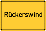 Place name sign Rückerswind