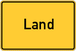 Place name sign Land