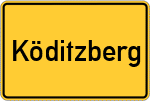 Place name sign Köditzberg