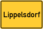 Place name sign Lippelsdorf