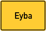 Place name sign Eyba