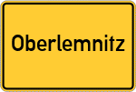 Place name sign Oberlemnitz