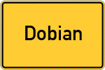 Place name sign Dobian