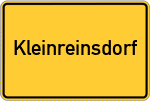 Place name sign Kleinreinsdorf