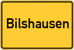 Place name sign Bilshausen