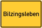 Place name sign Bilzingsleben