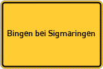 Place name sign Bingen bei Sigmaringen