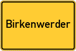 Place name sign Birkenwerder