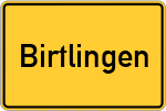 Place name sign Birtlingen