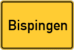 Place name sign Bispingen