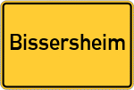 Place name sign Bissersheim