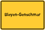 Place name sign Bleyen-Genschmar