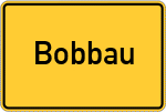 Place name sign Bobbau