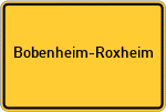 Place name sign Bobenheim-Roxheim