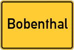 Place name sign Bobenthal