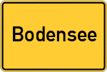 Place name sign Bodensee