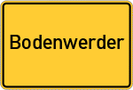 Place name sign Bodenwerder