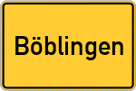 Place name sign Böblingen
