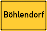 Place name sign Böhlendorf