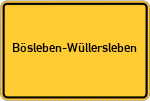 Place name sign Bösleben-Wüllersleben