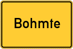 Place name sign Bohmte