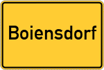 Place name sign Boiensdorf