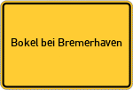 Place name sign Bokel bei Bremerhaven