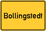 Place name sign Bollingstedt