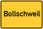 Place name sign Bollschweil