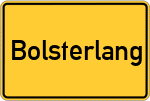 Place name sign Bolsterlang
