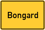 Place name sign Bongard, Eifel
