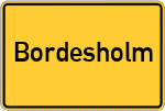 Place name sign Bordesholm
