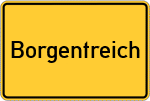 Place name sign Borgentreich