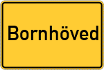 Place name sign Bornhöved