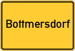 Place name sign Bottmersdorf