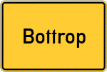 Place name sign Bottrop