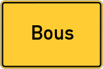 Place name sign Bous