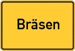 Place name sign Bräsen