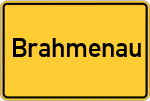 Place name sign Brahmenau