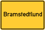 Place name sign Bramstedtlund