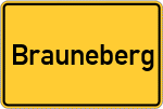 Place name sign Brauneberg