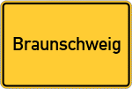 Place name sign Braunschweig