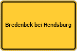 Place name sign Bredenbek bei Rendsburg