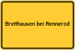 Place name sign Bretthausen bei Rennerod